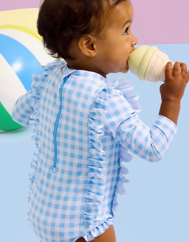 Seafolly - Gingham Frill Sunsuit - Babies