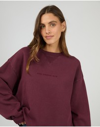 All About Eve - Aae Washed Box Crew Wine