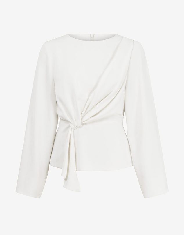 Forcast - Melody Long Sleeve Draped Top