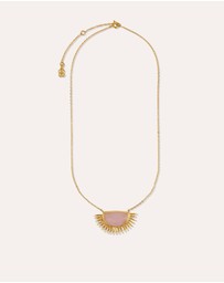 Ottoman Hands - Sunrise Rose Quartz Pendant Necklace