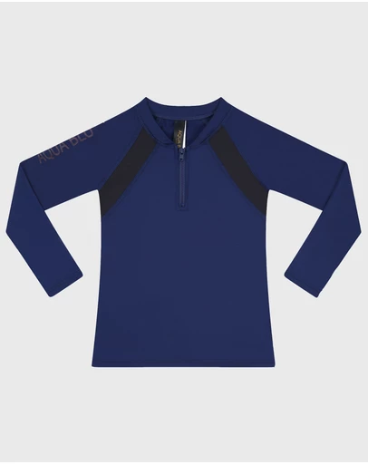 Aqua Blu Kids - Building Blocks Long Sleeve Rash Vest - Teens