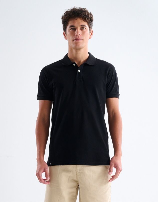 3 Wise Men - 3 Wise Men Portland Polo - Black