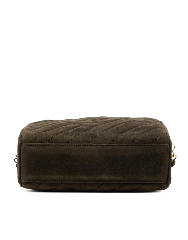 Pre-Loved by Azura Reborn - Pre-Loved CC Diagonal Quilted Suede Tassel Diamond Camera Bag