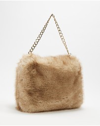 Lindsay Nicholas New York - Arlo Faux Fur Bag in Sable