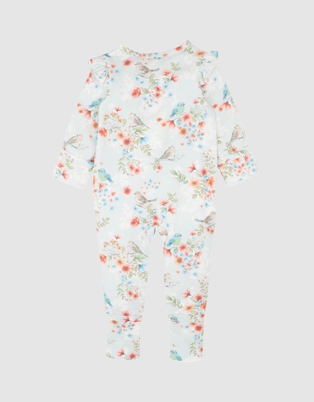 Bebe by Minihaha - Gemma Bird Organic LS Zipsuit - Babies