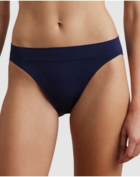 Lauren by Ralph Lauren - Lauren Seamless Recycled Jersey High Leg Bikini Brief