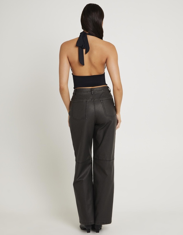 Alice In The Eve - Esme Leather Look Straight Pants
