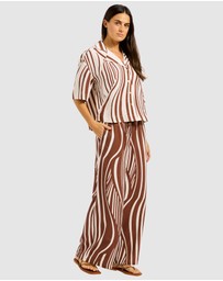 Seafolly - Coastline Stripe Oversized Crop Shirt