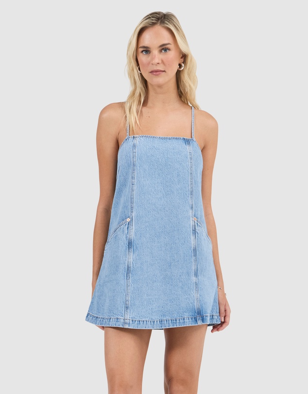 Rolla's - Deco Denim Cami Dress - Vintage Stone
