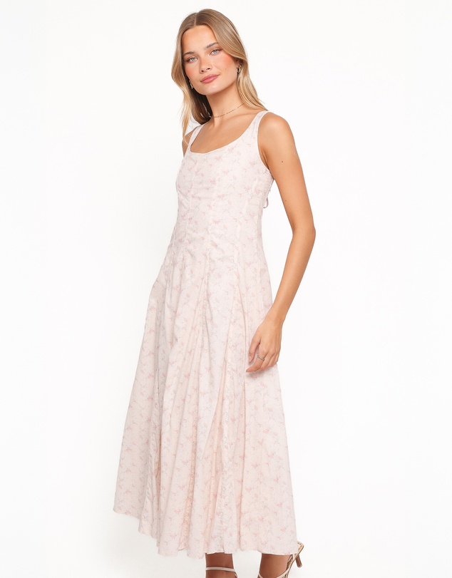 Petal & Pup - Rosabelle Midi Dress - Pink Floral
