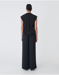Forcast - Adelaide V-Neck Cap Sleeve Top