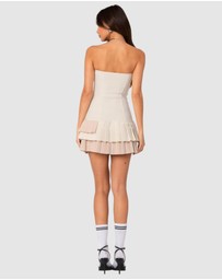 EDIKTED - Cassia Pleated Mini Dress