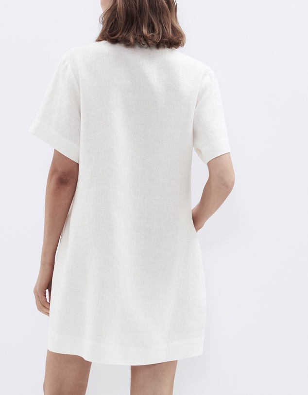UNISON - Collared Linen Utility Dress