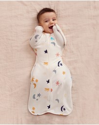 Love to Dream - Swaddle Up™ 1.0 TOG Organic Cotton Buff Lunar