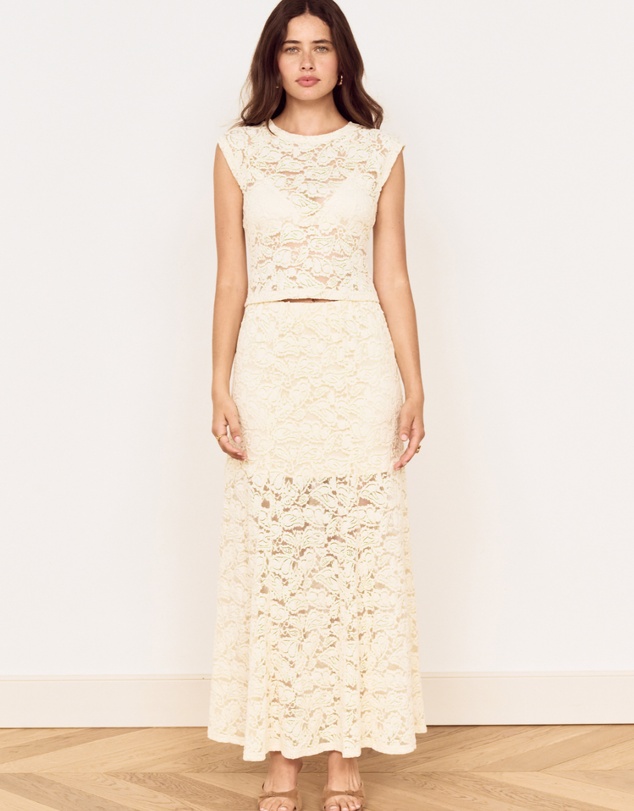 MINKPINK - Ophelia Lace Micro Tee