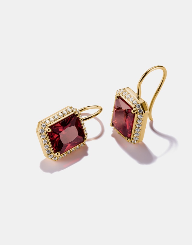 THOMAS SABO - THOMAS SABO Earrings with Red Octagonal Stones