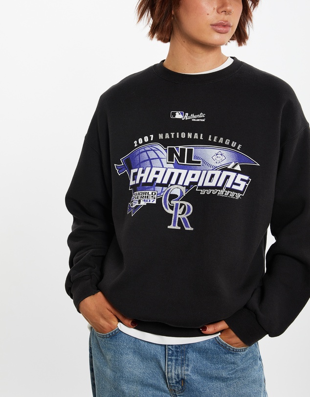 Vintage by The Real Deal - Pre Loved - Vintage MLB Colorado Rockies Sweatshirt