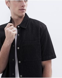 UNISON - Oversized Denim S/S Shirt