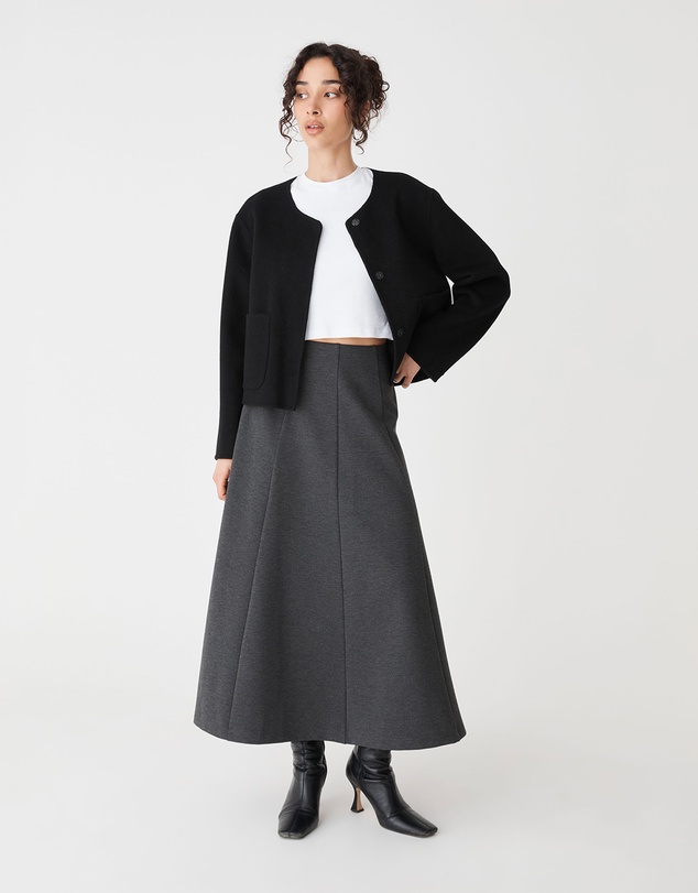 Forcast - Alani Crop Wool Jacket