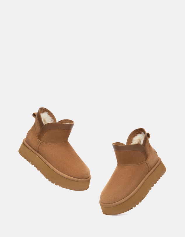 EVERAU - Australian Shepherd Ugg Mini Wintra Platform Cow Suede Upper UGG Boots