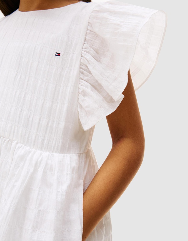 Tommy Hilfiger - Textured Fit And Flare Dress - Kids