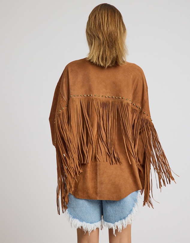 ONE TEASPOON - Daria Fringed Suede Jacket