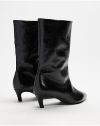 AERE - Nara Leather Heeled Boots