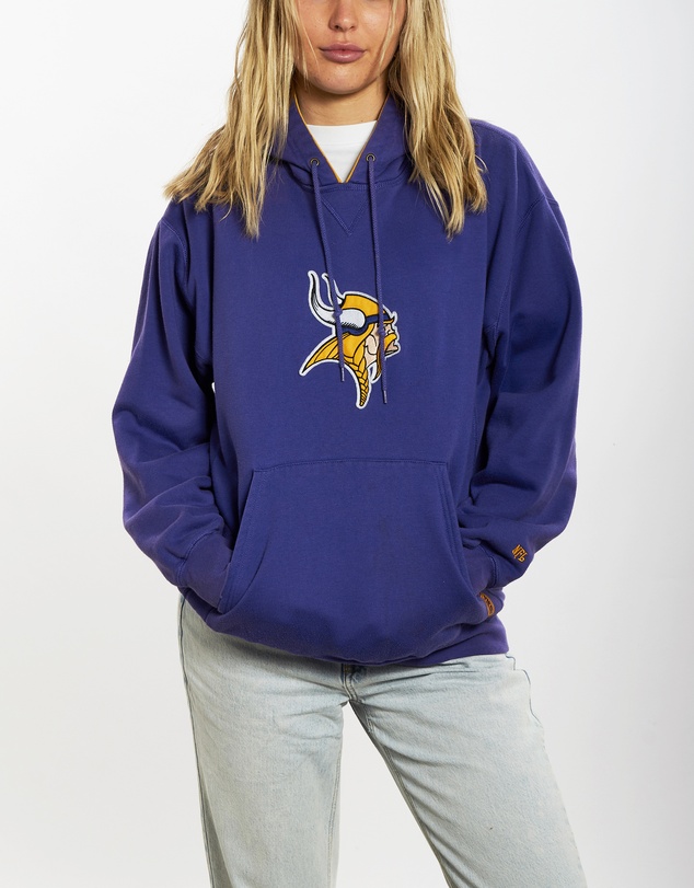 Vintage by The Real Deal - Pre Loved - Vintage NFL Minnesota Vikings Hooded Sweatshirt