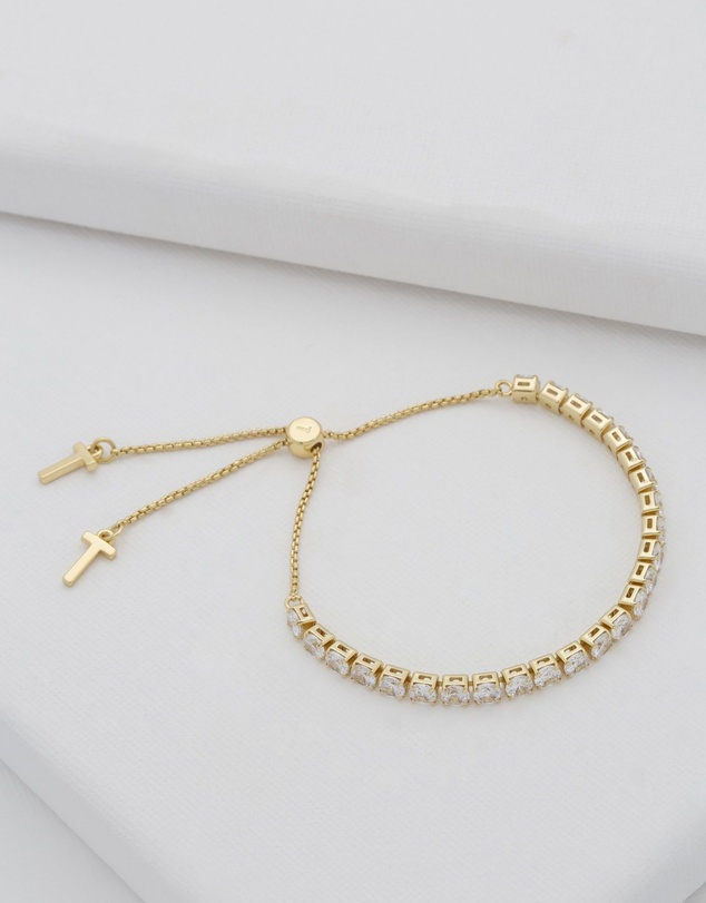 Ted Baker - Melrah Crystal Adjustable Tennis Bracelet