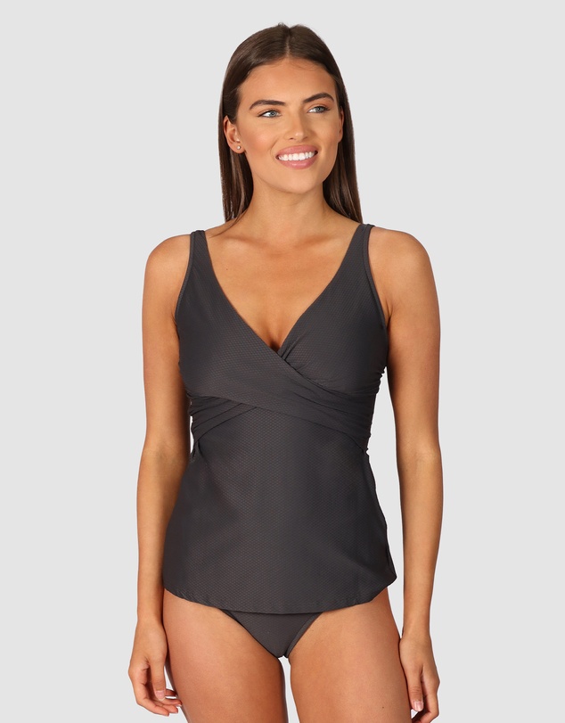 Baku Swimwear - Rococco D/E Cup Wrap Singlet Top