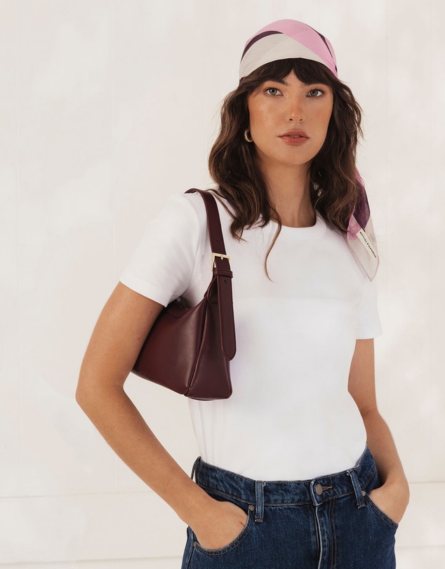 Morgan & Taylor - Anya Shoulder Bag in Fig Purple