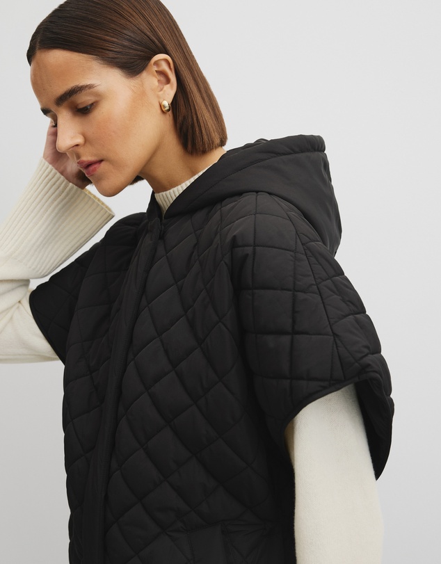 Country Road - Quilted Poncho
