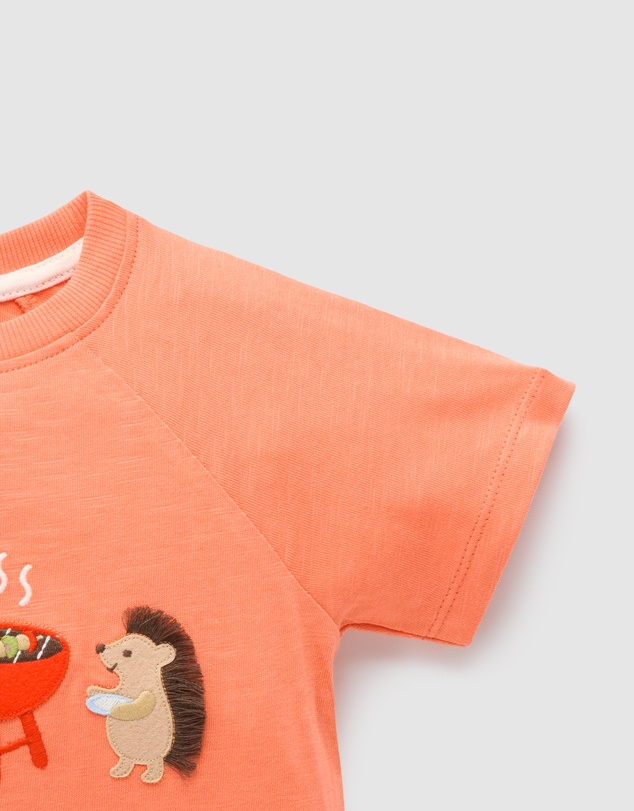 Purebaby - BBQ Relaxed Tee-Kids-Babies