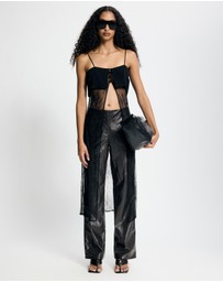 Lover - Genevieve Patent Faux Leather Pants