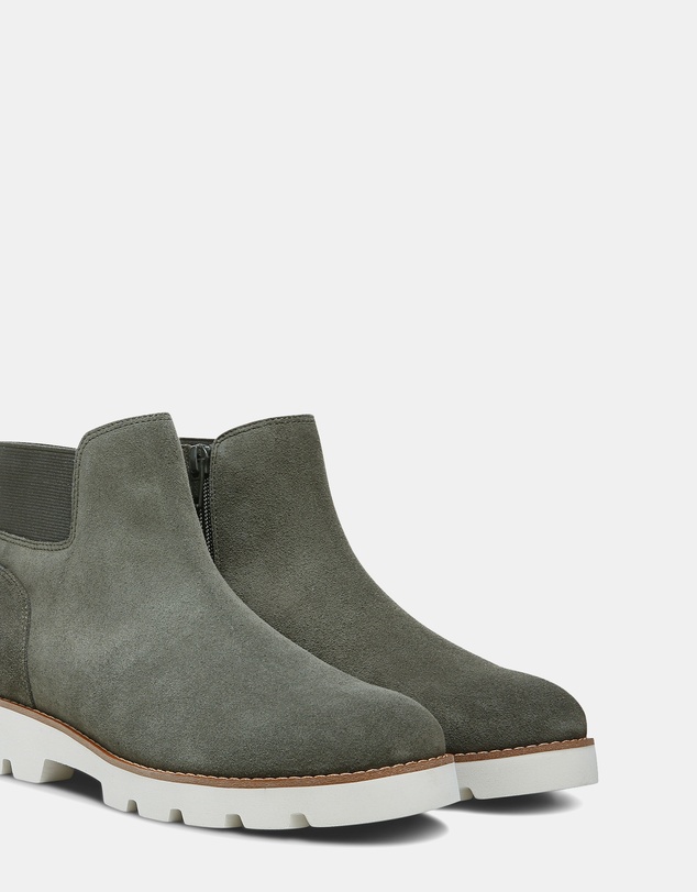 Vionic - Brionie Chelsea Boot - Olive Suede
