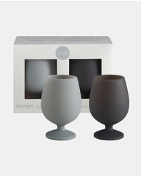 porter green - stemm | silicone unbreakable wine glasses
