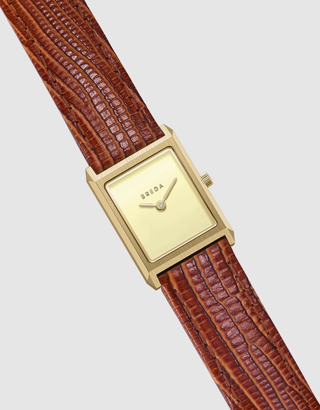 Breda - Virgil 1765b Leather Band Watch, 20MM