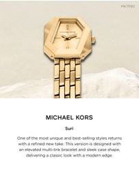 Michael Kors - Suri Gold Tone Analogue Watch