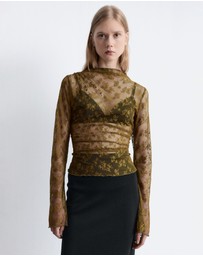 & Other Stories - Long-Sleeve Lace Top
