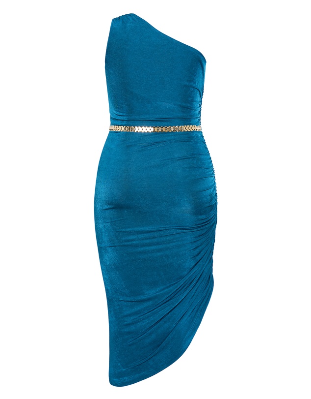 City Chic - Orbit One Shoulder Slink Dress