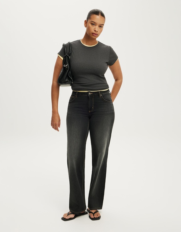 Cotton On - Curvy Low Rise Straight Jean