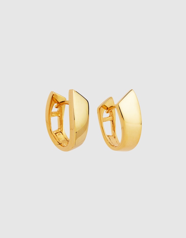 Najo - Versailles Yellow Gold Huggie Earrings