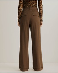 Atmos&Here - Charlie Twill Turn Hem Pants