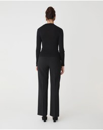 Forcast - Ciara Keyhole Lurex Knit Top