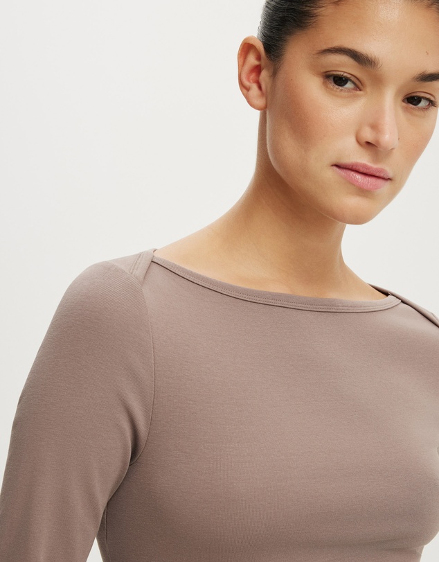 Cotton On - 90S Boatneck ¾ Sleeve