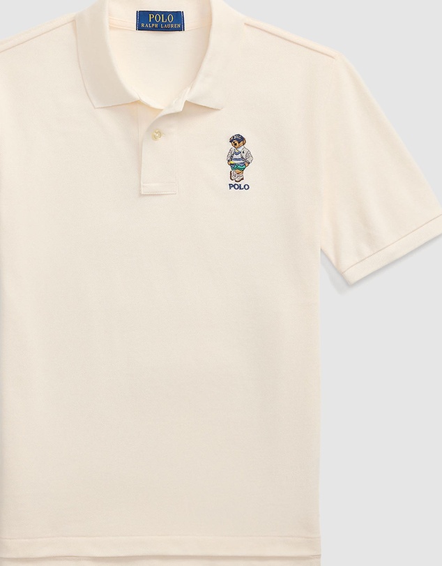 Polo Ralph Lauren - Polo Bear Cotton Mesh Polo Shirt - Teens