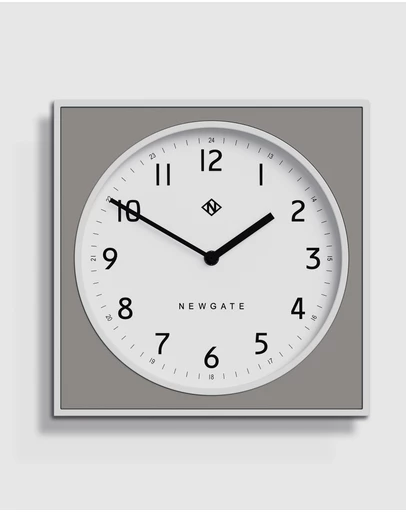 Newgate - Newgate Burger & Chips Wall Clock Posh Grey