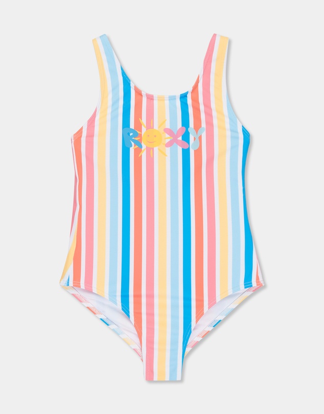 Roxy - Girls 2 to 7 Holy Stripe One Piece Swimsuit