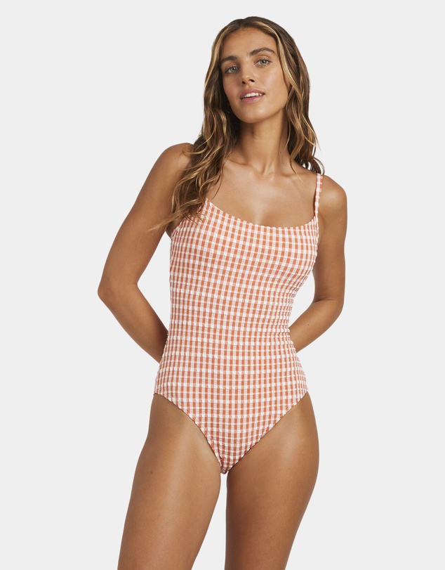 Billabong - Womens Wave Check Mia One Piece Swimsuit