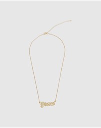 Alice In The Eve - 14k Gold Pisces Star Sign Necklace